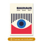 Modern Abstract Geometry Bauhaus Eye Poster Wall Art Aluminum Frame Prints Canvas Painting Poster Living Room Home Decor