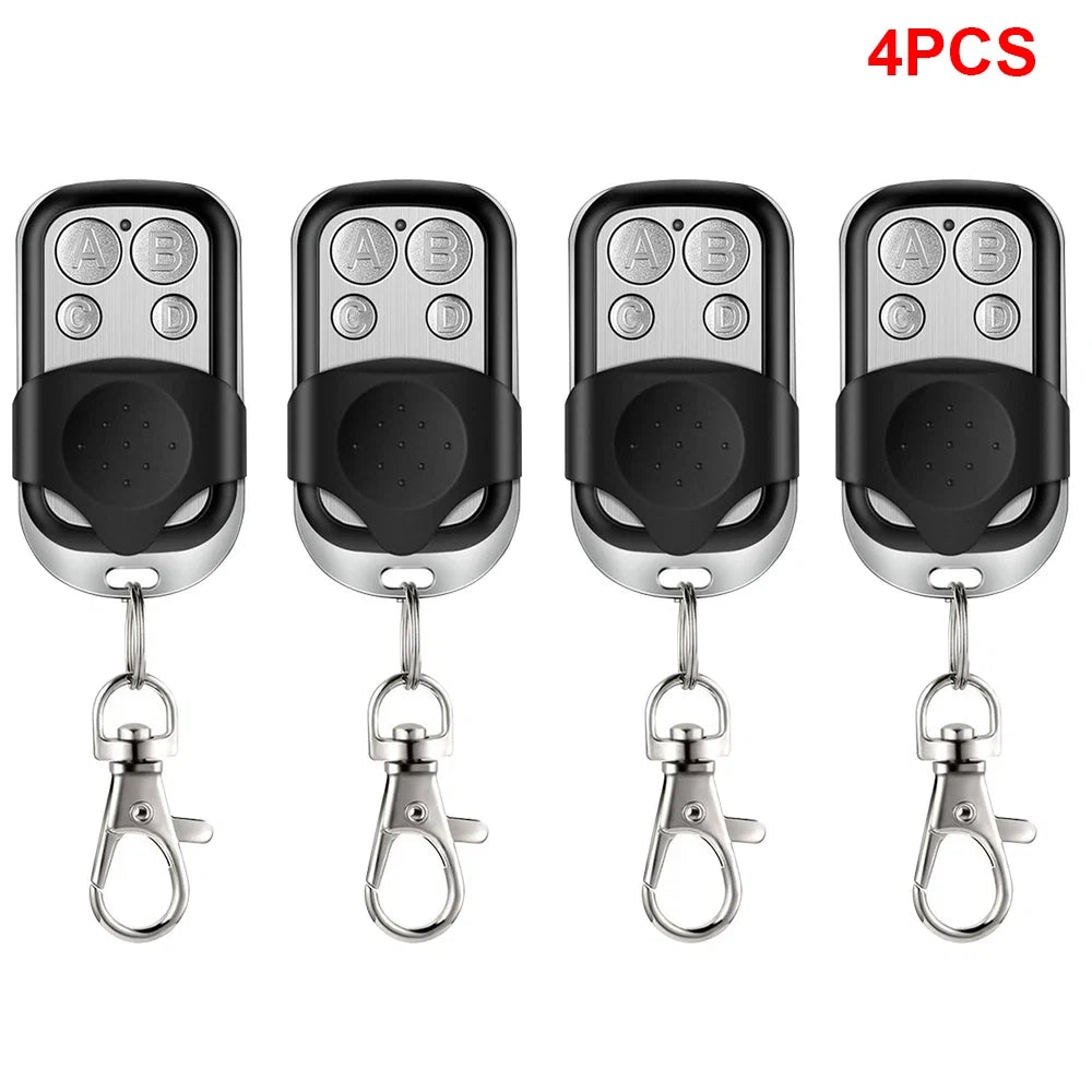 1~5PCS Universal 4 Buttons Garage Door Opener Remote Control 433MHZ Clone Fixed Learning Rolling Code Duplicator Garage