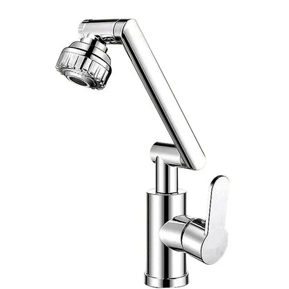 Universal Rotating Dual-Mode Single-Handle Faucet for Kitchen & Bathroom Sink - Hot & Cold Mixer