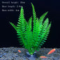 Artificial Aquarium Plants – Plastic Underwater Green Shrubs with Resin Base, Fish Tank Decoration