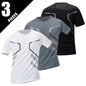 Men's Gradient Quick-Dry Sports T-Shirt Short Sleeve - Running & Fitness Casual Tee