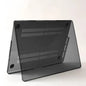 Clear Hard Shell Laptop Case & Sleeve for MacBook Air 13/13.3/13.6, Pro 13 and Air 15 - Transparent PC Cover with Nylon Sleeve