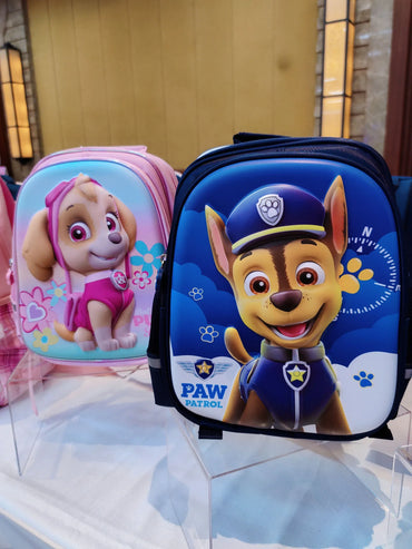 Kids Cartoon Dog Backpack 12.2 in (31 cm) Preschool School Bag for Boys and Girls Cute Kindergarten Zipper Backpack