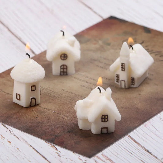 Christmas House Igloo Silicone Mold for Candle Making, Fondant & Chocolate Cake Baking