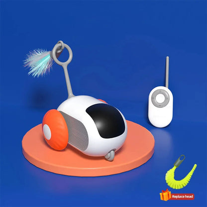 Automatic Smart Cat Toy Car — 2-Mode Remote Control Interactive Moving Toy for Cats & Small Dogs
