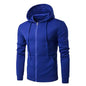 Men’s Autumn Zipper Hoodie – Slim Fit Long Sleeve Casual Sweatshirt Jacket