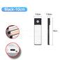 USB Rechargeable LED Motion Sensor Bar Light — Dimmable 3-Color Under-Cabinet Night Light, 10/20/30/40/50 cm (4–20 in)