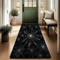 Skull Pattern Gothic Runner Rug Red Black Rose Decor Carpet Soft Non-Slip Art Home Decor Mat for Hallway Living Room Bedside