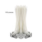 100-Pack Pre-Waxed Pure Cotton Candle Wicks 9/15/20 cm (3.5/5.9/7.9 in) Smokeless DIY Candle Making