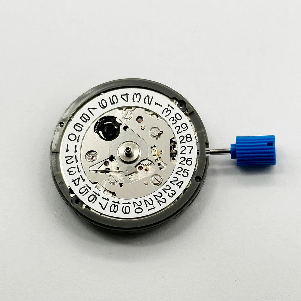 Automatic 24-Jewel Self-Winding Watch Movement with Date at 3:00 — High Accuracy, 41-Hour Power Reserve
