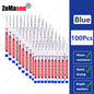 20mm Long-Head Deep Hole Marker Pens - Waterproof Fast-Dry Oil Markers for Wood, Metal & Glass (Red/Black/Blue/Green)