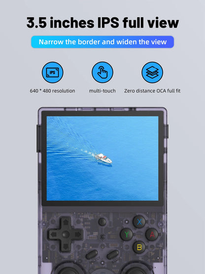 Handheld Retro Game Console 3.5-inch (8.9 cm) IPS Screen HDMI Output Android & Linux Built-in Emulators 10,000+ Games