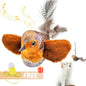 Interactive Bird Cat Toy with Chirping Sound & Catnip – Hanging Plush Teaser for Indoor Cats
