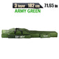 Portable Foldable Fishing Rod Bag Case - Waterproof Oxford Rod Carrier with Reel Storage, 122 / 152 / 182 cm (48 / 60 / 72 in)