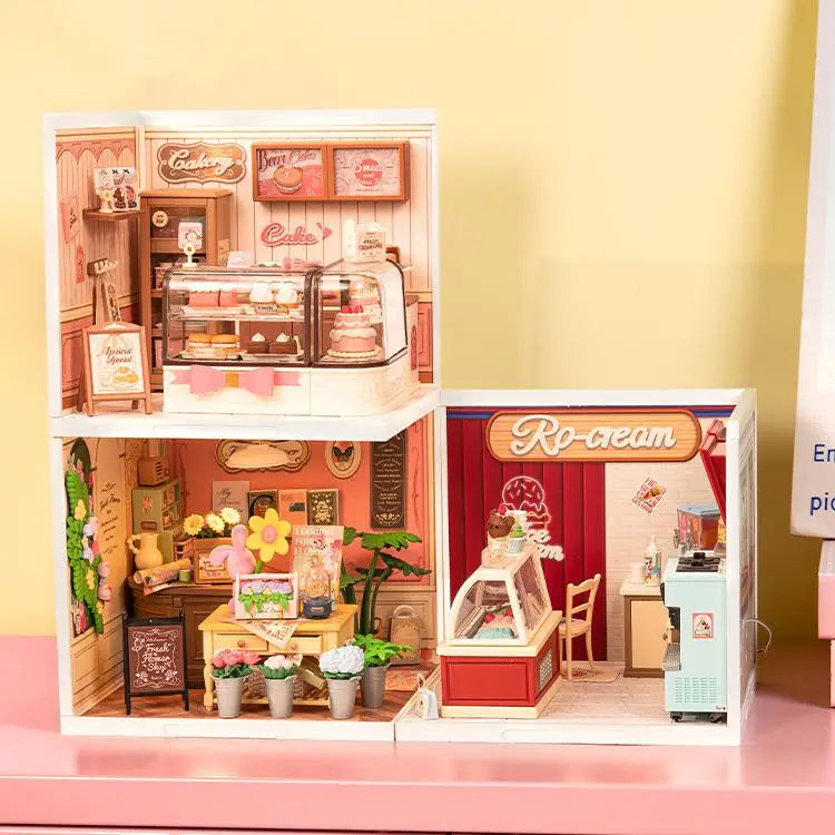 Rolife Super Creator Miniature Dollhouse Kit – DIY LED Diorama with Pre-Made Furniture (Multiple Designs)