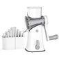 5-in-1 Rotary Cheese Grater & Kitchen Vegetable Slicer - Mandoline Julienne, Waffle Cutter & Nut Chopper