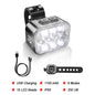 BUCKLOS Bicycle Rear Light Front Light 1100mAh LED COB Waterproof Bike Lamp USB Rechargeable Mtb Road Bike Taillights Bike Parts