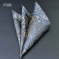 Men's Pocket Square 41 Colors - Plaid Dot Paisley Polyester Handkerchief 25 x 25 cm (9.8 x 9.8 in)