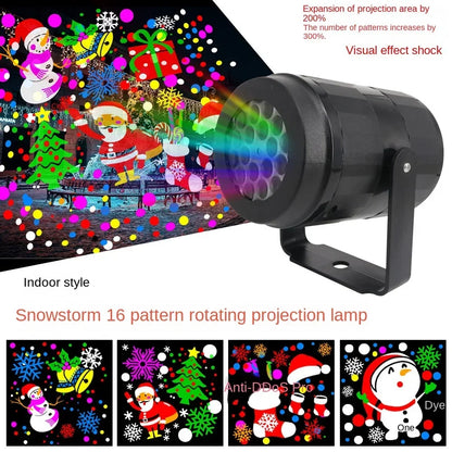 Snowflake USB LED Projector Rotating Light for Outdoor & Indoor Christmas Decor