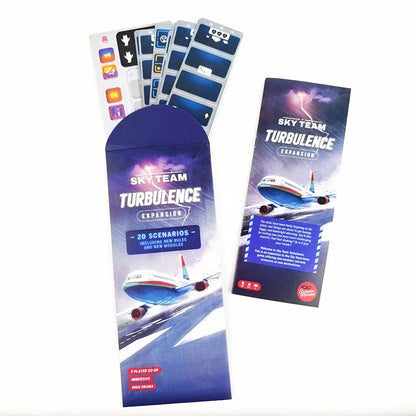 Sky Team Turbulence Expansion Board Game – 20 New Scenarios, Cooperative 2-Player, Extra Rules & Modules
