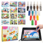 Sand Art Kit DIY Sand Painting Craft 14 Color 12 Princess Sand Painting Cards Montessori Toys Educational Toys for Kids Gifts