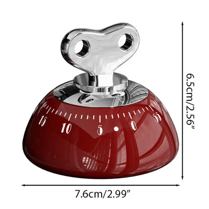 Magnetic 60-Minute Mechanical Kitchen Timer, Loud 70dB Countdown Alarm, No-Battery Cooking & Baking Timer