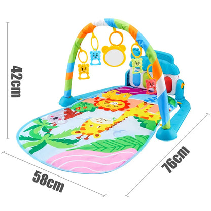 Baby Fitness Play Gym with Music & Piano Mat