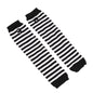 Punk Stripe Fingerless Gloves for Women & Men – Long Knitted Arm Warmers, Elastic Winter Cuffs, Hip-Hop Elbow Mittens for Outdoor & Streetwear
