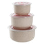 3PCS Bento Food Storage Containers – Microwaveable Meal Prep Box