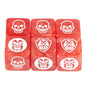 6-Pack 16mm D6 Game Dice - Transparent, Opaque & Marble Colors for Board Games & Tabletop RPGs