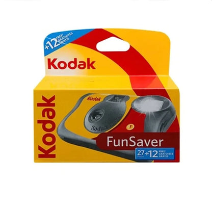 Disposable Single-Use 35mm Film Camera with Flash — 27 or 39 Exposures, ISO 800