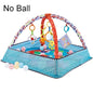 Baby Play Gym Activity Mat with Toy Bar — Tummy Time & Crawling Playmat for Newborns to 18 Months, 31.5 x 31.5 x 19.7 in (80 x 80 x 50 cm)