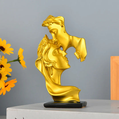 Our resin couple figurines are made of one-piece molding technology, the surface is neat and smooth, not easy to oxidize and fad