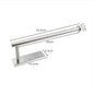 Self-Adhesive Stainless Steel Toilet Paper Holder Matte Black – No-Drill Wall Mount