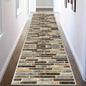 Modern Geometric Diamond Hallway Runner Rug - Black Gold & Gray Pattern Floormat Ideal for Corridor Decor