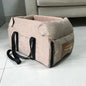Portable Car Dog Seat Bed for Small Dogs & Cats - Travel Pet Carrier, Waterproof & Removable