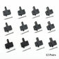 2/4/12-Pair Hydraulic Disc Brake Pads for Mountain Bikes — Resin, Semi-Metal & Ceramic Options