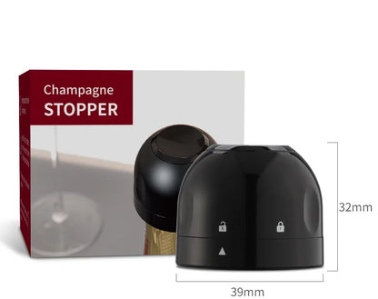 2-Pack Vacuum Wine Bottle Stoppers Silicone Champagne Sealers Reusable Wine Preserver & Bar Tool