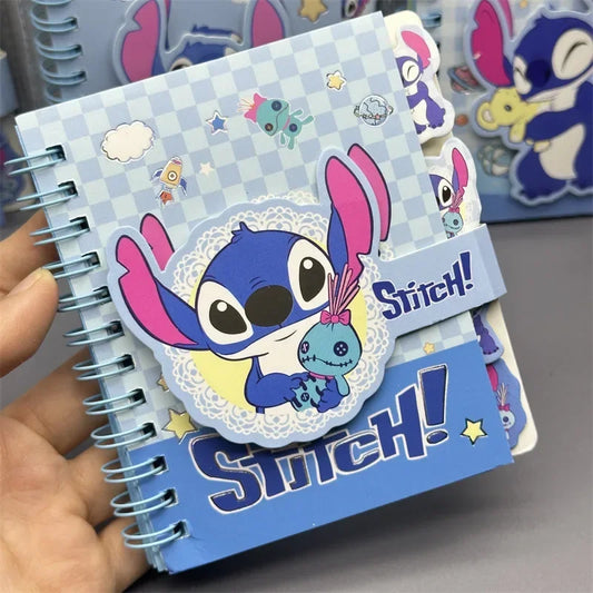 Stitch Cartoon Spiral Notebook - Cute Coil Diary for School, Office & Kids Holiday Gift
