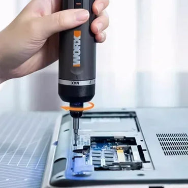 4V Mini Cordless Electric Screwdriver Set - USB Rechargeable Portable 30-Bit Kit for Home DIY