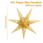 Christmas Paper Star Pendant Merry Christmas Decorations for Home 2025 Navidad Xmas Tree Hanging Lampshades Ornament New Year