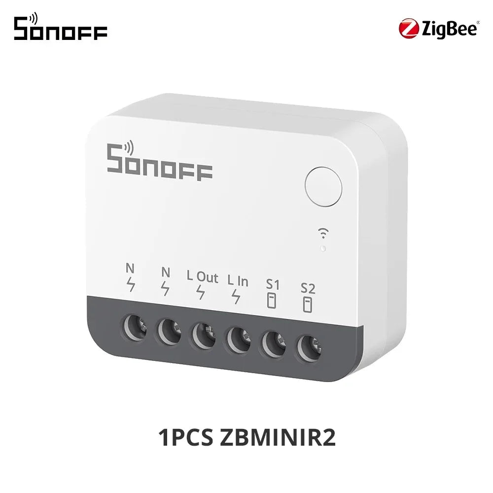 SONOFF ZBMINIR2 Extreme Zigbee Smart Switch Detach Relay External Switch Remote Control via eWeLink Compatible With Zigbee Hub