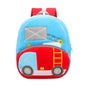 Excavator Plush Toddler Backpack for Ages 1-3, Cartoon Engineering Kids School Bag