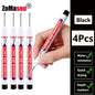 20mm Long-Head Deep Hole Marker Pens - Waterproof Fast-Dry Oil Markers for Wood, Metal & Glass (Red/Black/Blue/Green)