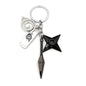 Anime Ninja Keychain Set: Kunai, Shuriken & Red Cloud Charms for Backpack, Car & Keys