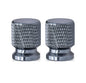 Aluminum Tire Valve Stem Caps 16 x 12mm (0.63 x 0.47 in) Universal 8mm Thread - Metal Valve Caps for Car Bike SUV Truck
