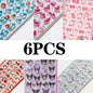 Cute Anime Hellokitty Kuromi Cinnamoroll 3D Sanrio Stickers Transparent Jelly Crystal Decorative Sticker Phone Case DIY Kids Toy
