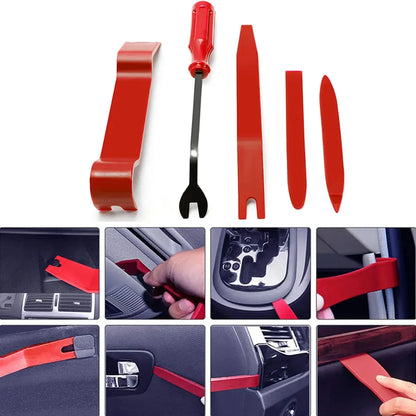 Car Interior Trim Removal Tool Kit — Non-Scratch Pry Tools for Door Clips, Fasteners, Dashboards & Audio Panels