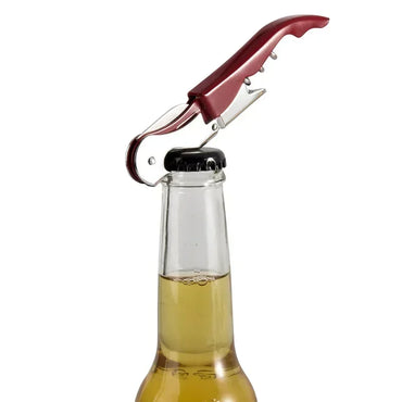 Double Fulcrum Seahorse Wine Corkscrew Stainless Steel Multi-Purpose Bottle & Beer Opener