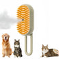 3-in-1 Pet Steam Spray Grooming Brush for Cats & Dogs USB Rechargeable Massage Hair Removal Comb